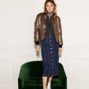 Madewell denim skirt